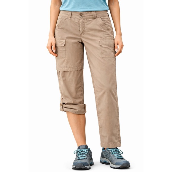 The North Face Pants - The North Face Womens Cargo Pants Size 8 Convertible Hiking Nylon Tan
